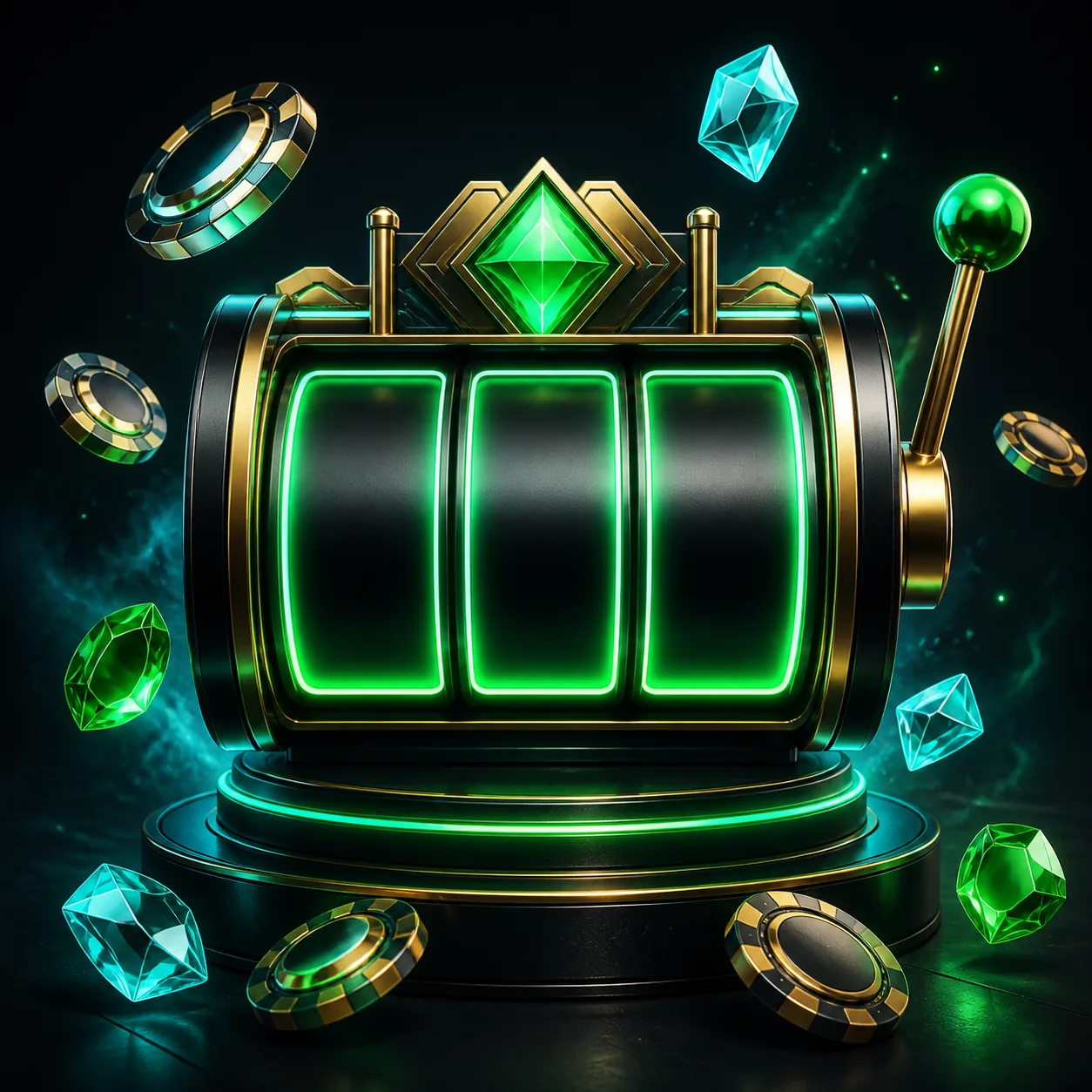 Ilustrasi free spins pada mesin slot